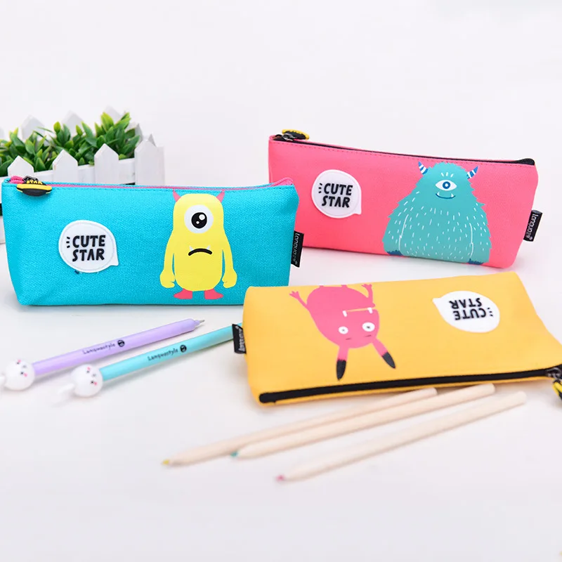 Cute Cartoon Monster Planet Canvas school Pencil Case Kawaii Pencil bag Stationery pen box lapices School Supplies for girls
Cute Cartoon Monster Planet Canvas school Pencil Case Kawaii Pencil bag Stationery pen box lapices School Supplies for girls