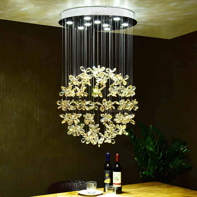Modern 27W LED Amber Crystal Flower Droplight Hanging Light Luxury Ceiling Lamp Lighting For Restaurant Living Room Bedroom C189
Modern 27W LED Amber Crystal Flower Droplight Hanging Light Luxury Ceiling Lamp Lighting For Restaurant Living Room Bedroom C189