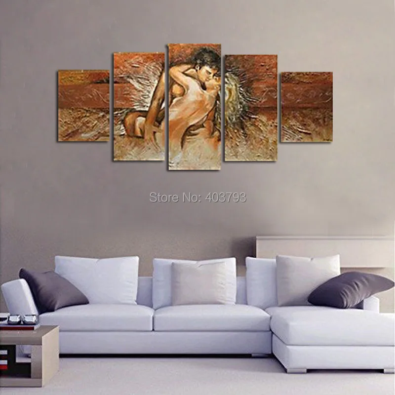 100% Hand-painted Nude Body Made Lovers Romantic Love Story Abstract Oil Painting On Canvas 5pcs/set No Frame , Painting Only
100% Hand-painted Nude Body Made Lovers Romantic Love Story Abstract Oil Painting On Canvas 5pcs/set No Frame , Painting Only