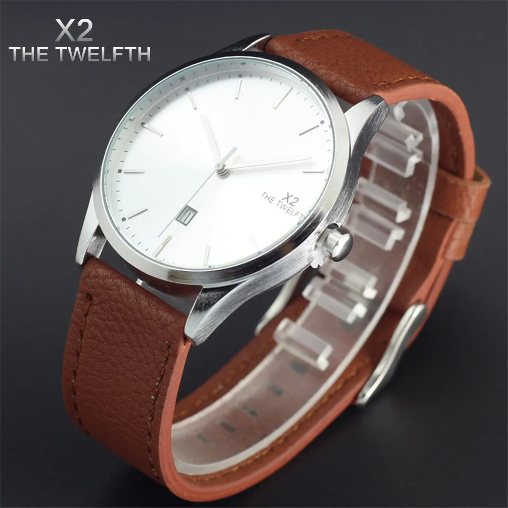 Montre homme marque de luxe new fashion casual men watch X2 THE TWELFTH brand watches quartz leather waterproof military watch
Montre homme marque de luxe new fashion casual men watch X2 THE TWELFTH brand watches quartz leather waterproof military watch