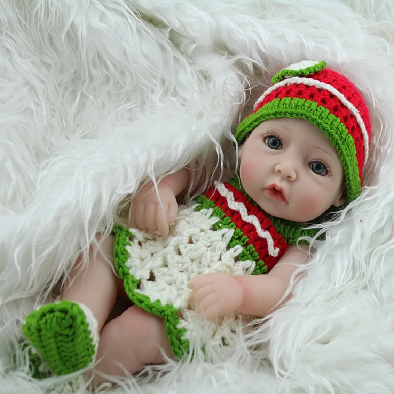 11inch 28cm Reborn Baby Doll Soft Silicone Lifelike Toy Gift for Children Christmas Presents White Green Sweater Girl
11inch 28cm Reborn Baby Doll Soft Silicone Lifelike Toy Gift for Children Christmas Presents White Green Sweater Girl