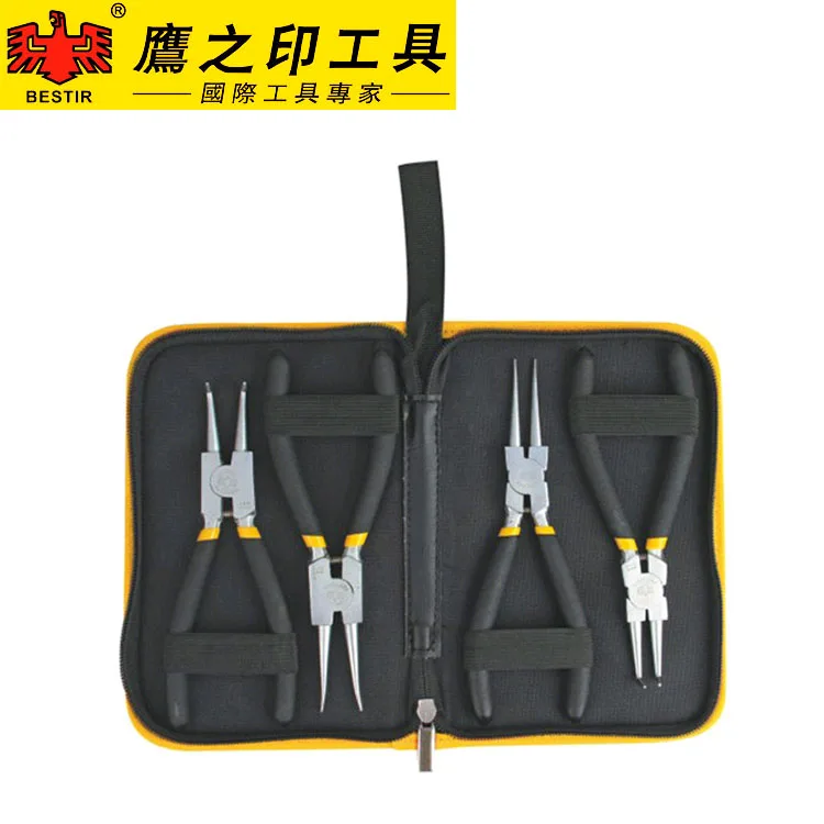 BESTIR TOOL made in Taiwan NEW Cr-V steel 4pcs Heavy Duty 6" 7" 8"Circlip Plier Snap Ring Plier Kit HS/HB/SS/SB types
BESTIR TOOL made in Taiwan NEW Cr-V steel 4pcs Heavy Duty 6" 7" 8"Circlip Plier Snap Ring Plier Kit HS/HB/SS/SB types