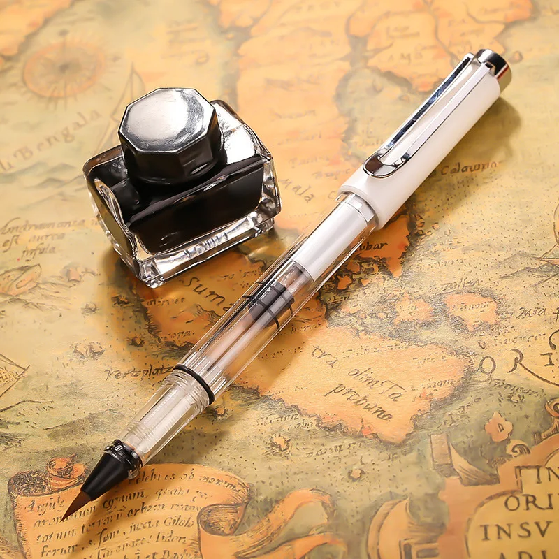 1pc White Metal Calligraphy Pen Writing Brush Watercolor Fountain Pen School Office Supplies Artist Painting Drawing Stationery
1pc White Metal Calligraphy Pen Writing Brush Watercolor Fountain Pen School Office Supplies Artist Painting Drawing Stationery