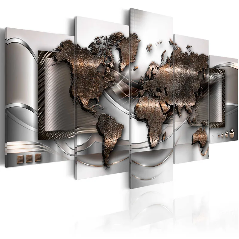 5 Pcs/Set Modern Abstract World Map Wall Art Painting World Map Canvas Printed Painting for Living Room/PJMT-39
5 Pcs/Set Modern Abstract World Map Wall Art Painting World Map Canvas Printed Painting for Living Room/PJMT-39
