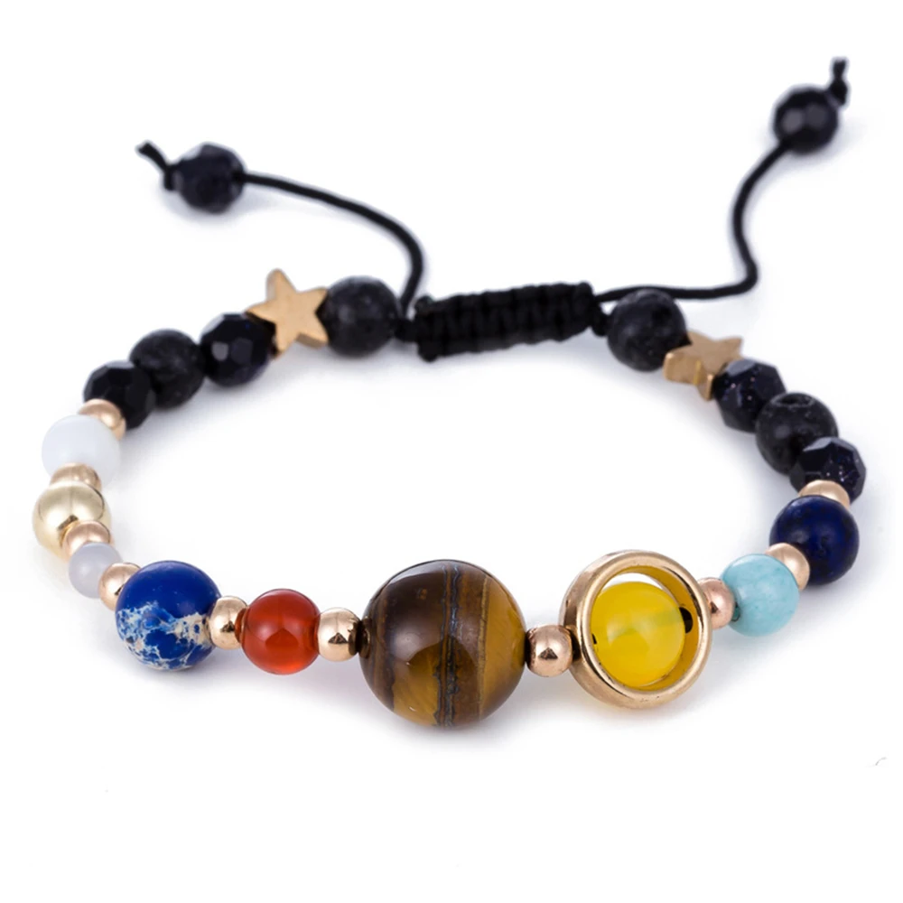 1Pc Fashion Solar System Universe Galaxy Eight Planets Bracelet Star Lava Reiki Natural Stone Beads Energy Adjustable Bracelet
1Pc Fashion Solar System Universe Galaxy Eight Planets Bracelet Star Lava Reiki Natural Stone Beads Energy Adjustable Bracelet