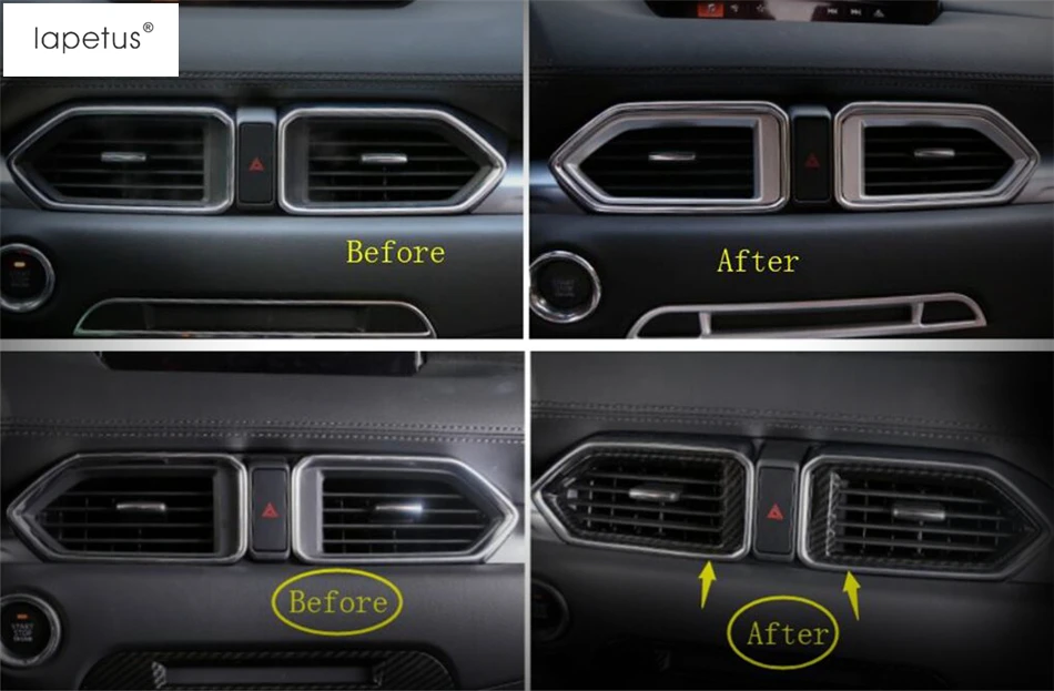 Lapetus Accessories Fit For Mazda CX-5 CX5 2017 - 2021 Central Middle Air Conditioning AC Outlet Vent Molding Cover Trim 2 Piece
Lapetus Accessories Fit For Mazda CX-5 CX5 2017 - 2021 Central Middle Air Conditioning AC Outlet Vent Molding Cover Trim 2 Piece