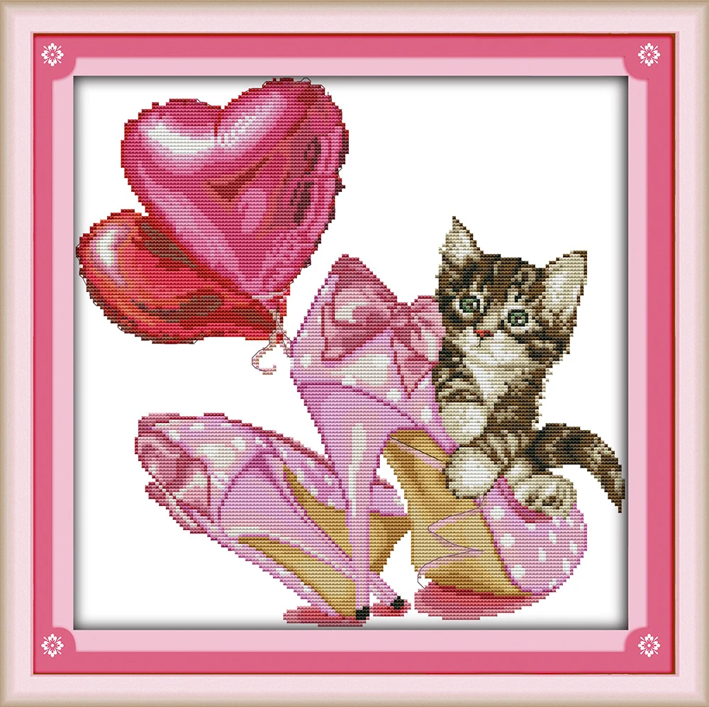 Cat and high heels cross stitch kit aida 14ct 11ct count printed canvas stitches embroidery DIY handmade needlework
Cat and high heels cross stitch kit aida 14ct 11ct count printed canvas stitches embroidery DIY handmade needlework