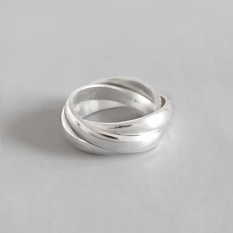 S990 Sterling Silver Jewelry Fashion Open Rings Women Frosted Dull Dloss Triple Circle Finger Ring engagement Bride Gift
S990 Sterling Silver Jewelry Fashion Open Rings Women Frosted Dull Dloss Triple Circle Finger Ring engagement Bride Gift