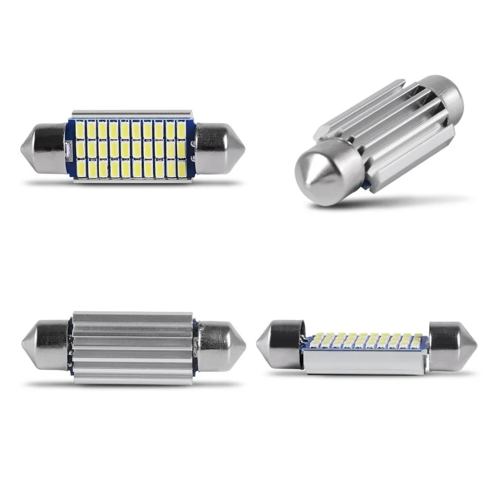 2 шт. C5W Внутренние светодиодные лампы 3014 18 27 30 33 smd 12V Canbus Error Free 31 мм 36 мм/39 мм/41 Festoon