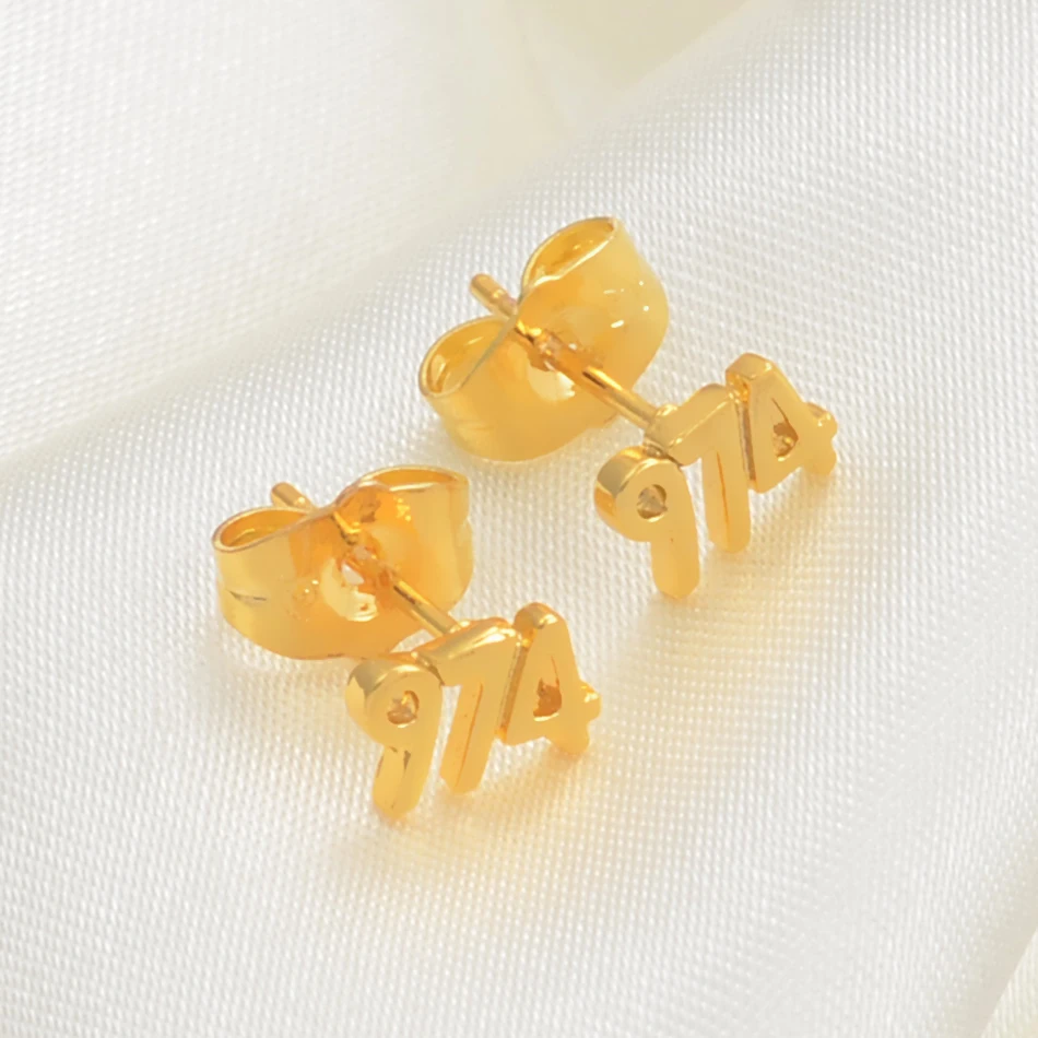 Anniyo Qatar Earrings Small for Women Girls Gold Color/Silver Color/Rose Gold 974 Stud Earring #067504
Anniyo Qatar Earrings Small for Women Girls Gold Color/Silver Color/Rose Gold 974 Stud Earring #067504