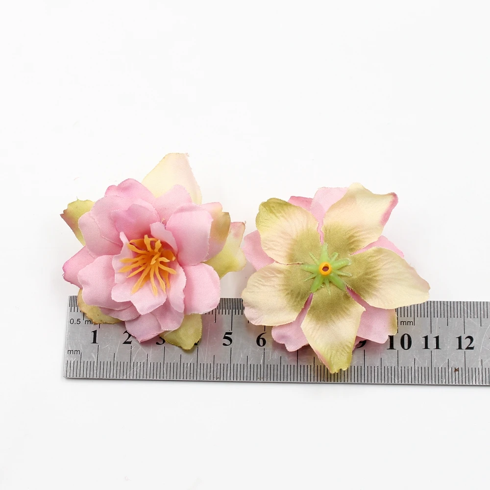 10 шт./лот 5 см орхидеи Рождественский Шелковый Искусственный цветок Свадебный