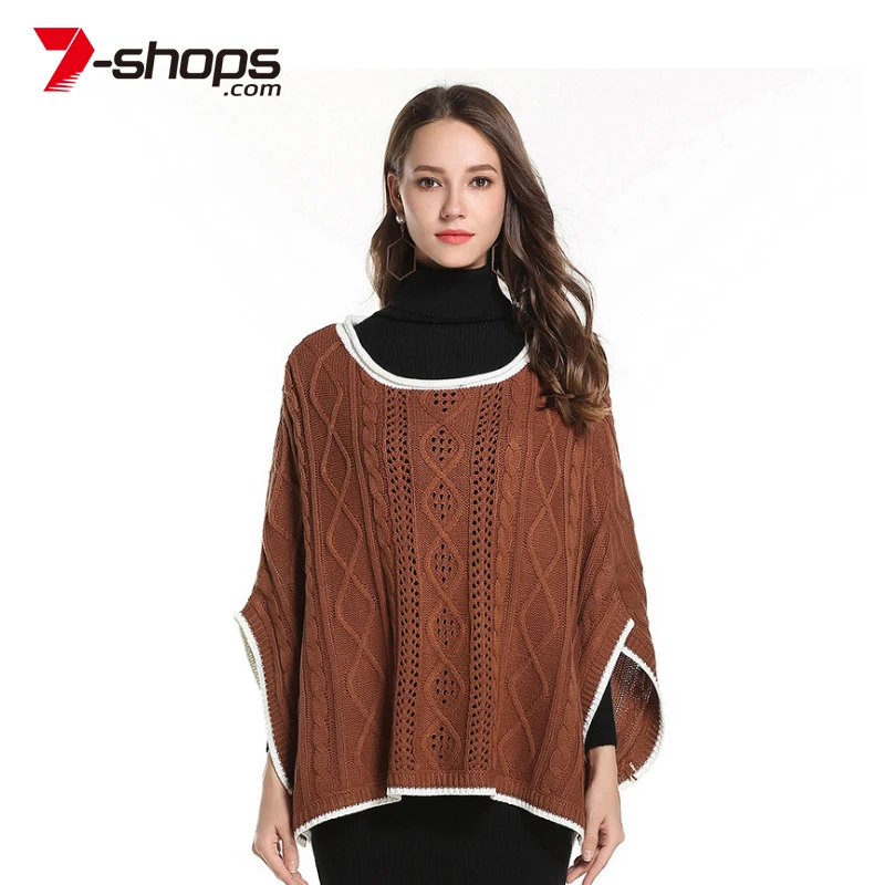 AECU Women's Knitted Top Bat Sleeved Female Loose Cape Pullovers Shawl Winter Coat Hollow Ponchos Women's Winter Clothing
AECU Women's Knitted Top Bat Sleeved Female Loose Cape Pullovers Shawl Winter Coat Hollow Ponchos Women's Winter Clothing