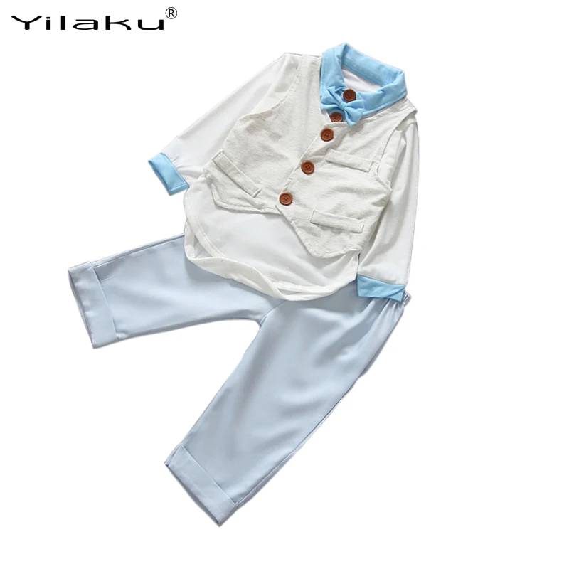 Yilaku Newborn Baby Boy Clothes Long Sleeve Romper + Vest + Pants 3pcs Outfit Sets FF056
Yilaku Newborn Baby Boy Clothes Long Sleeve Romper + Vest + Pants 3pcs Outfit Sets FF056
