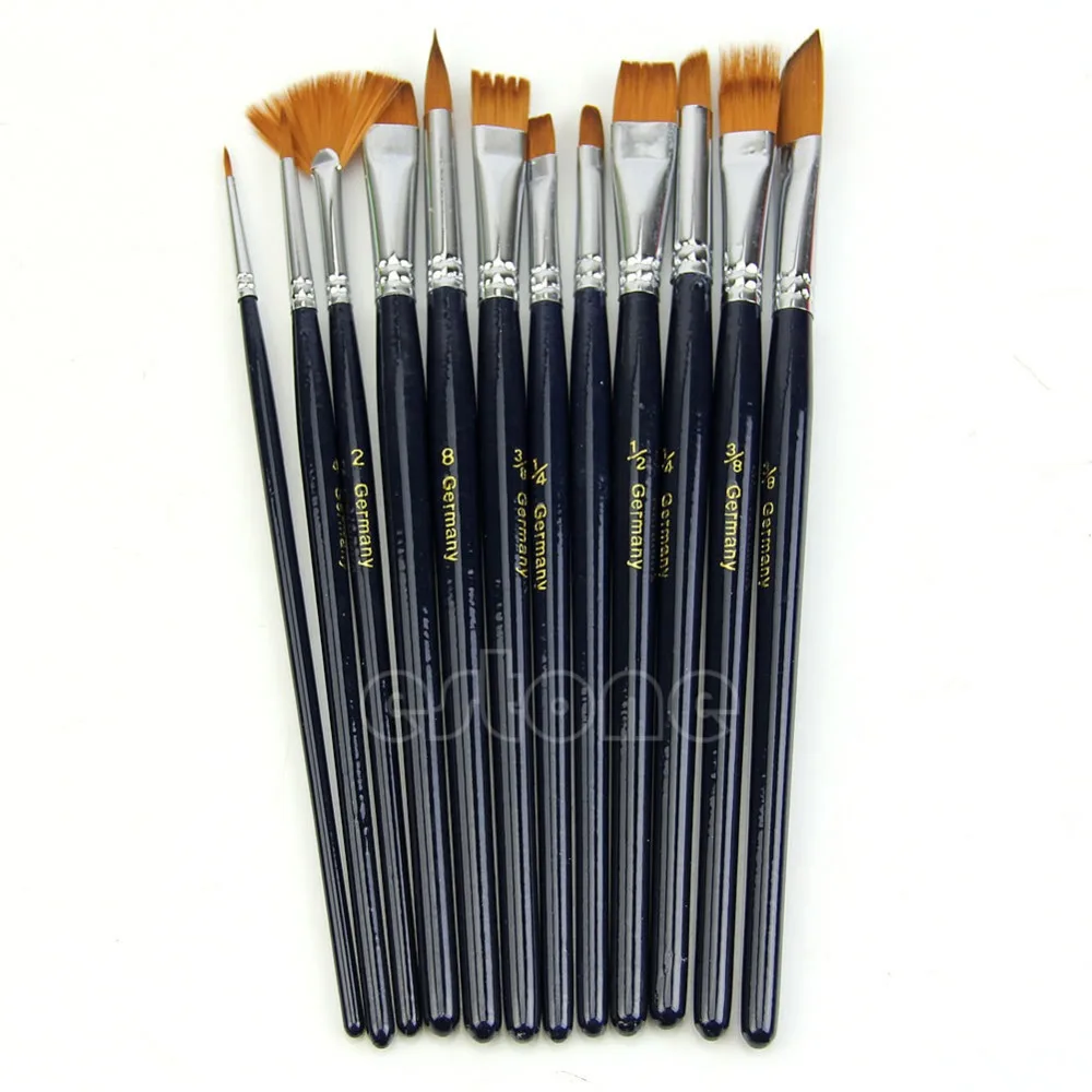 12Pcs/set Acrylic Art Craft Artist Oil Watercolor Painting Paint Brush Dropshipping
12Pcs/set Acrylic Art Craft Artist Oil Watercolor Painting Paint Brush Dropshipping