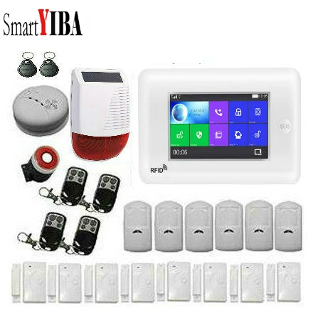 SmartYIBA GSM Wireless Wifi Burglar Alarm System Home Security APP Remote Control RFID Video IP Camera Wireless Smoke Sensor
SmartYIBA GSM Wireless Wifi Burglar Alarm System Home Security APP Remote Control RFID Video IP Camera Wireless Smoke Sensor