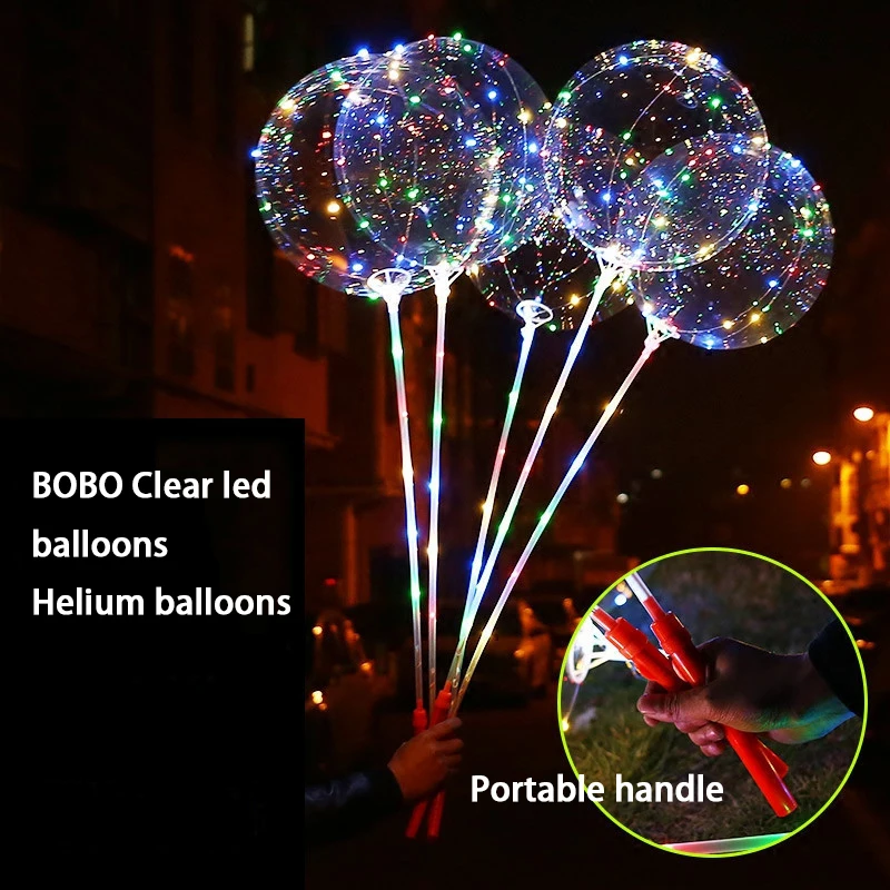 20pcs/lot 20inch Helium Luminous Led Balloon Transparent Luminous Balloons Wedding Decoration birthday party With Hand Shank
20pcs/lot 20inch Helium Luminous Led Balloon Transparent Luminous Balloons Wedding Decoration birthday party With Hand Shank