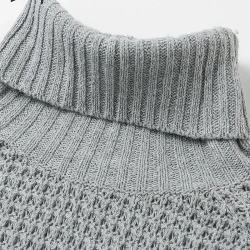 Woman Sweater Autumn And Winter Turtleneck Knitted Sweater Women Half Sleeve Oversize High Split Women Sweaters And Pullovers
Woman Sweater Autumn And Winter Turtleneck Knitted Sweater Women Half Sleeve Oversize High Split Women Sweaters And Pullovers