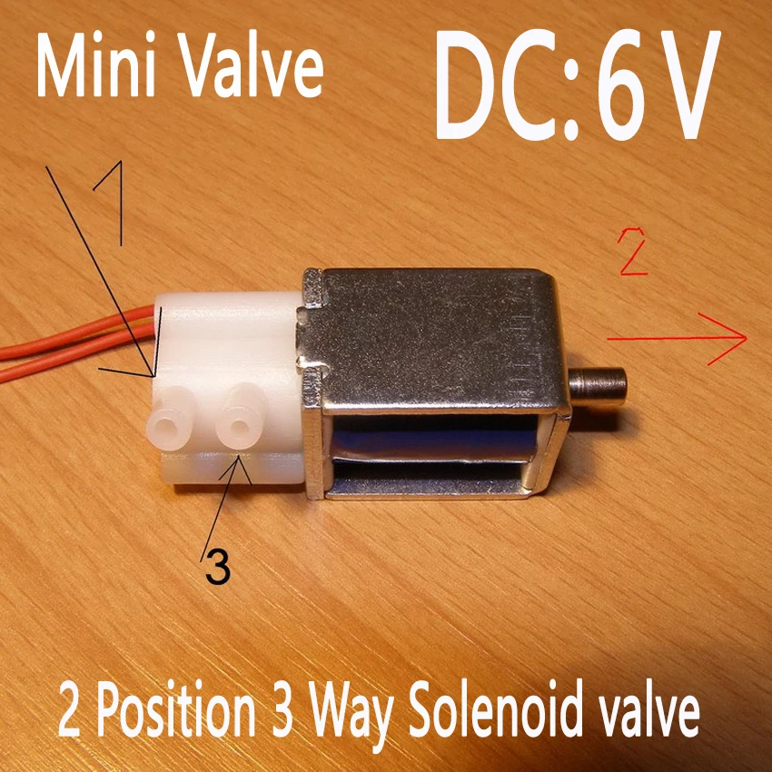 DC 6V Mini Micro Solenoid valve Air Gas Release exhaust discouraged 2 Position 3 Way Normally open normally closed
DC 6V Mini Micro Solenoid valve Air Gas Release exhaust discouraged 2 Position 3 Way Normally open normally closed