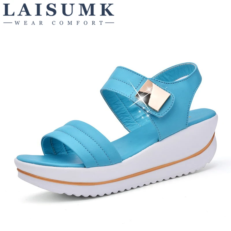 2020 LAISUMK Hot Summer Women Sandals Fashion Superior Quality Comfortable Wedges Women Sandals For Lady Shoes High Platform
2020 LAISUMK Hot Summer Women Sandals Fashion Superior Quality Comfortable Wedges Women Sandals For Lady Shoes High Platform
