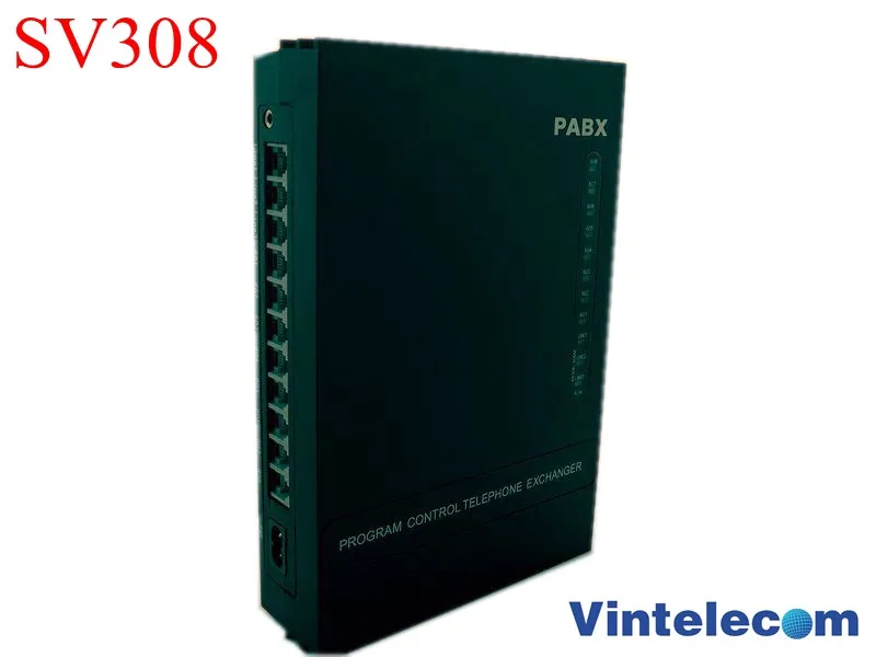 Китайский PBX facotry VinTelecom SV308 3CO + 8Ext PBX/телефонный обменник/Mini PABX/телефонная система