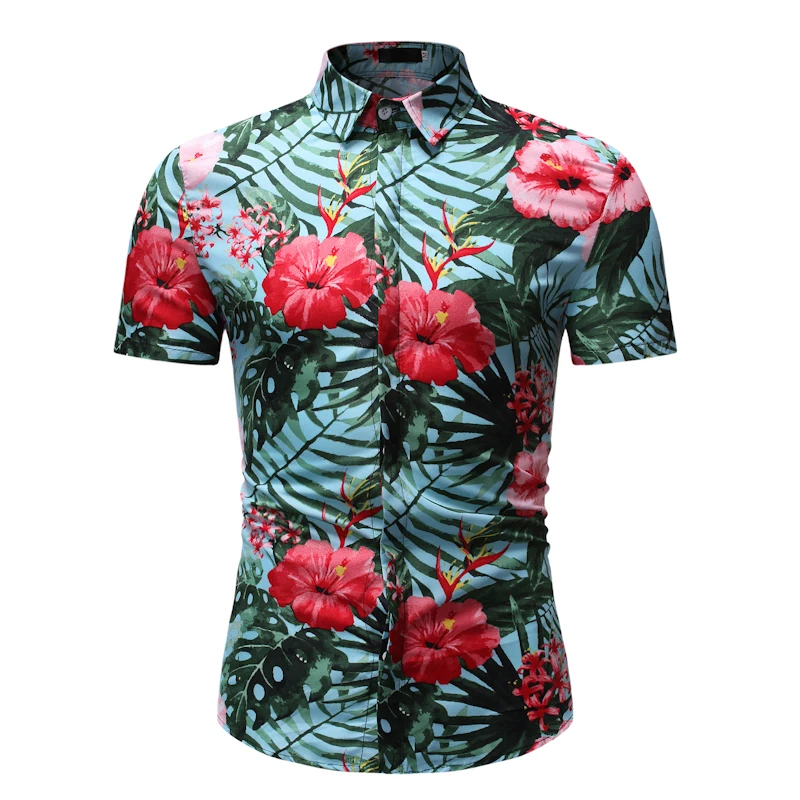 2019 Summer New Men's Short Sleeve Beach Hawaiian Shirt Men's Fashion Cotton Casual Floral Short Sleeve Shirt Large Size S-3XL
2019 Summer New Men's Short Sleeve Beach Hawaiian Shirt Men's Fashion Cotton Casual Floral Short Sleeve Shirt Large Size S-3XL