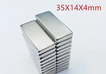 Hot Sale 5pc 35*14*4 Super Strong Cuboid Block Neodymium Magnet Rare Earth N35 35mm x 14mm x 4 mm Free Shipping 35x14x4
Hot Sale 5pc 35*14*4 Super Strong Cuboid Block Neodymium Magnet Rare Earth N35 35mm x 14mm x 4 mm Free Shipping 35x14x4