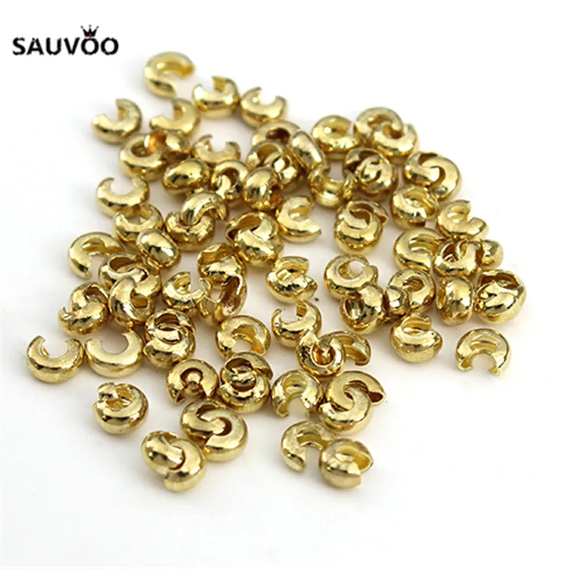 300pcs Gold Silver Color Round Metal Open Crimp End Beads Stopper Bead 4mm For DIY Jewelry Making Findings & Components F2172
300pcs Gold Silver Color Round Metal Open Crimp End Beads Stopper Bead 4mm For DIY Jewelry Making Findings & Components F2172