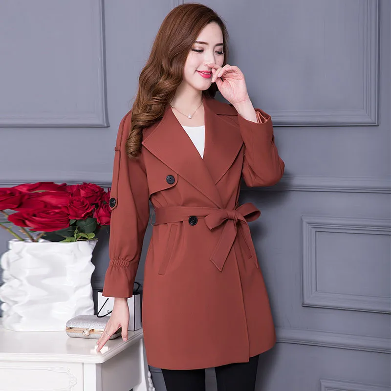 URSMARTArt style double-breasted women's coat long section of female British style windbreaker jacket
URSMARTArt style double-breasted women's coat long section of female British style windbreaker jacket