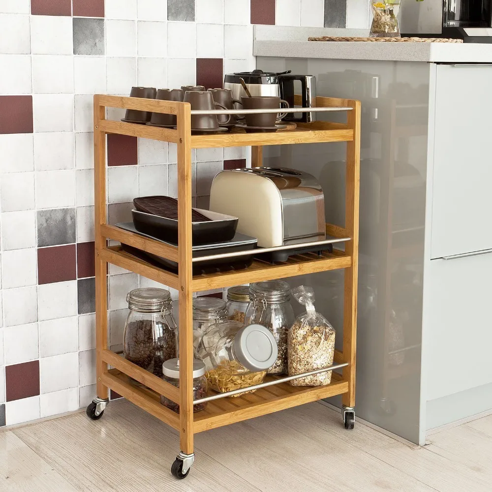 SoBuy FKW11-N Kitchen Serving Trolley Cart Cupboard with Casters Bathroom Storage
SoBuy FKW11-N Kitchen Serving Trolley Cart Cupboard with Casters Bathroom Storage