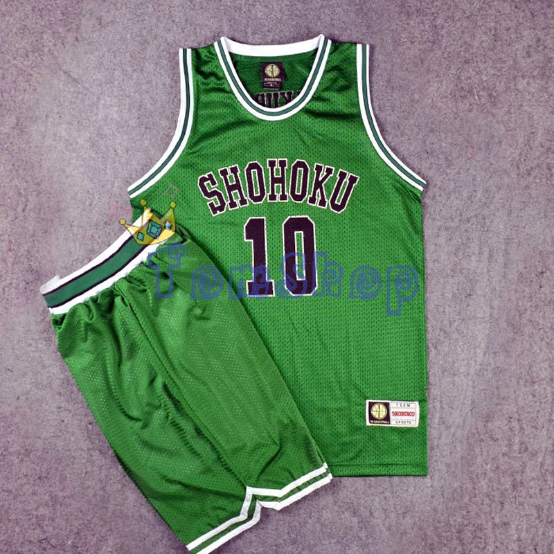 Костюм для косплея аниме SLAM DUMK SHOHOKU, зеленый цвет, баскетбольная майка + шорты, спортивная форма M-XXL
Костюм для косплея аниме SLAM DUMK SHOHOKU, зеленый цвет, баскетбольная майка + шорты, спортивная форма M-XXL