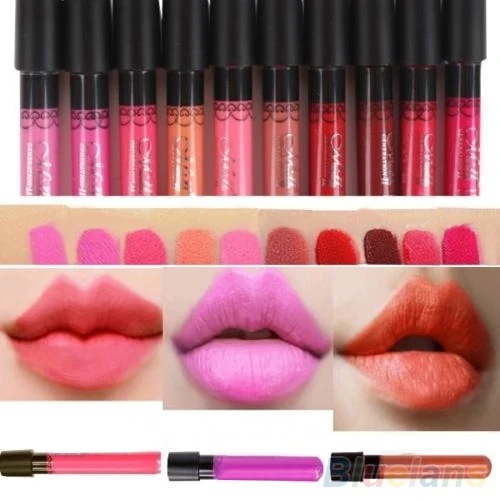 Women Sexy 36 Colors Makeup Waterproof Lip Pencil Gloss Lipstick Pen 7GPW | Красота и здоровье