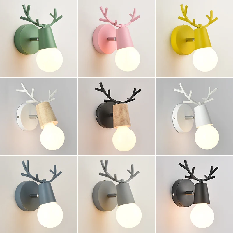 Creative bedside wall light staircase corridor aisle lamps children room deer north Europe bedroom living room wall lamp
Creative bedside wall light staircase corridor aisle lamps children room deer north Europe bedroom living room wall lamp