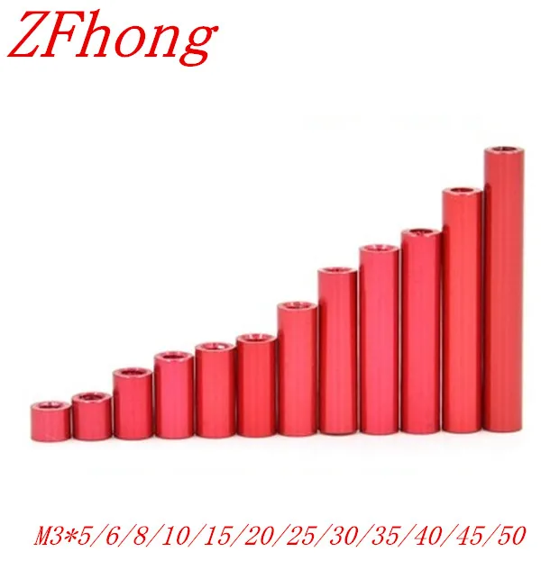 10pcs M3*5/6/810/15/20/25/30/35/40/45/50 M3*35 Thread Red Colour Aluminum Round Standoff Spacer For RC Parts
10pcs M3*5/6/810/15/20/25/30/35/40/45/50 M3*35 Thread Red Colour Aluminum Round Standoff Spacer For RC Parts