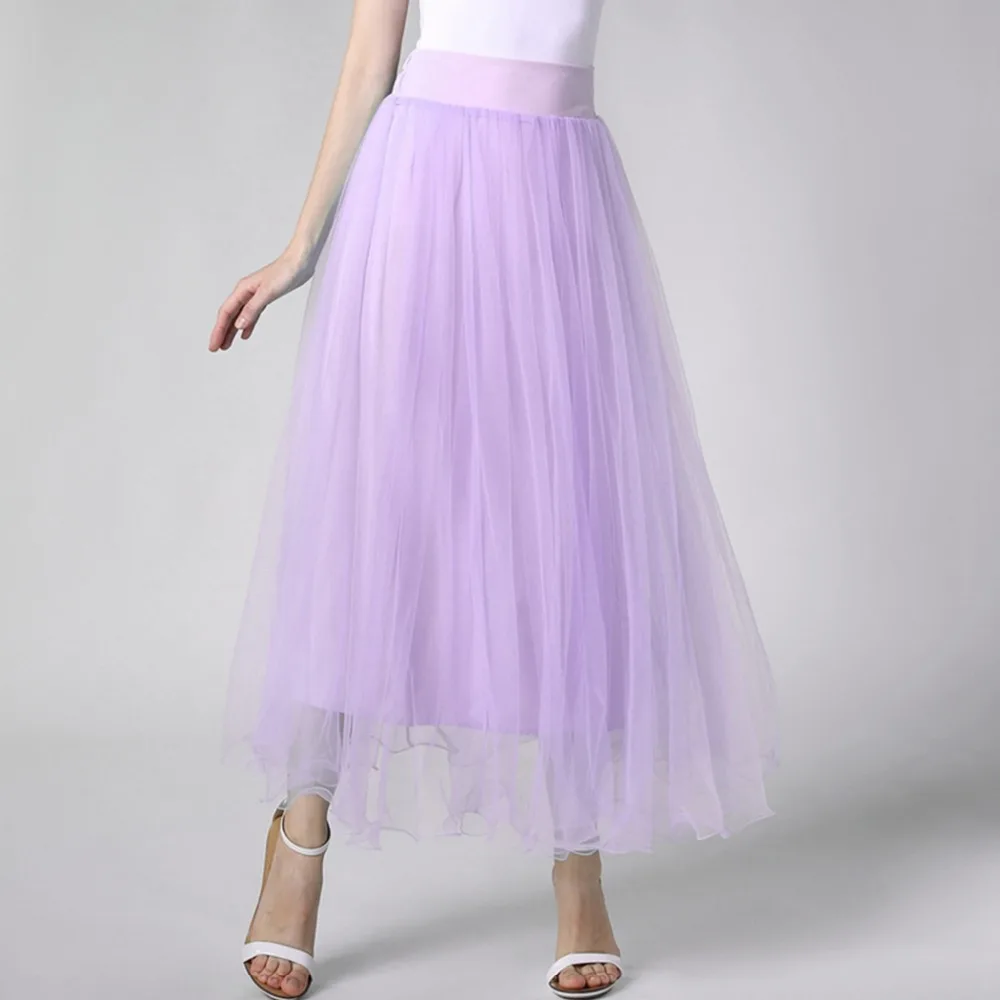 U-SWEAR Tulle Skirts Women 2020 Summer Casual High Waist Long Skirt 3 Layers 90cm Elastic Waist Fashion Vintage Pleated skirt
U-SWEAR Tulle Skirts Women 2020 Summer Casual High Waist Long Skirt 3 Layers 90cm Elastic Waist Fashion Vintage Pleated skirt