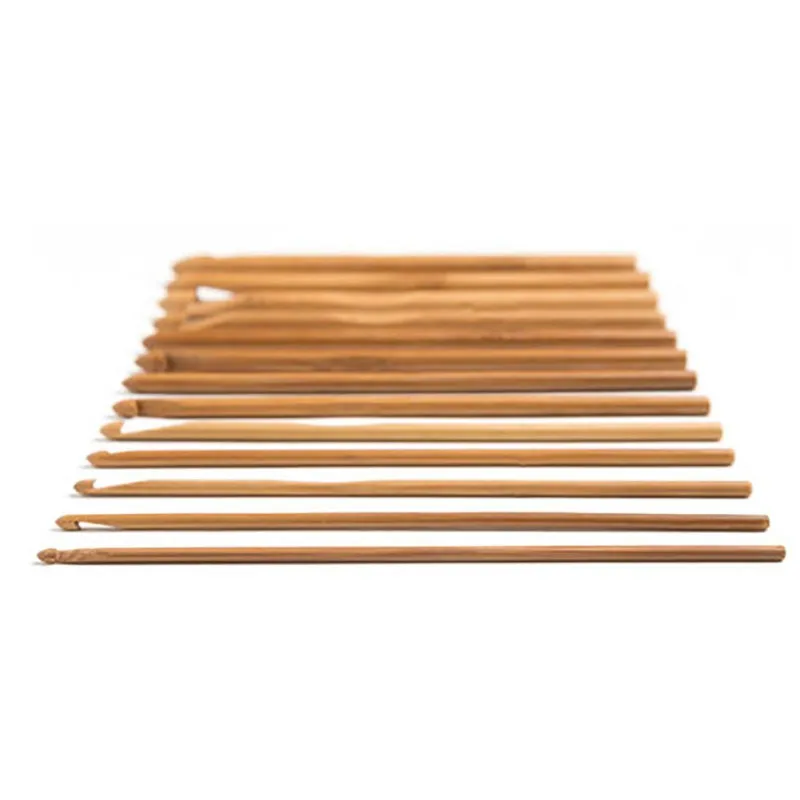 12pcs/set Sweater knitting Circular Bamboo Handle Crochet Hooks Smooth Weave Craft Needle 12 Size
12pcs/set Sweater knitting Circular Bamboo Handle Crochet Hooks Smooth Weave Craft Needle 12 Size