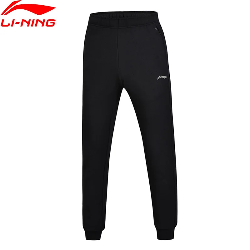 Li-Ning Для мужчин Training серии тренировочные штаны флис в тепле Regular Fit 62% хлопок 38%
