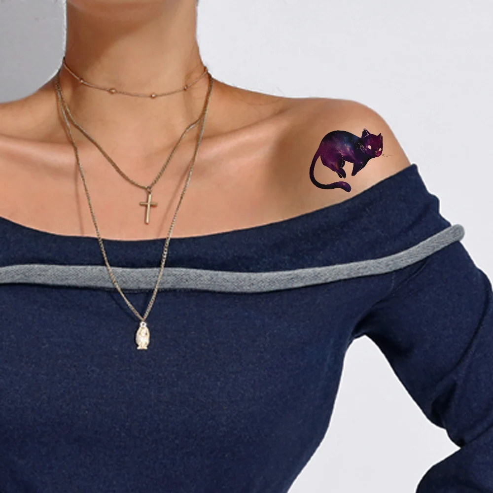 Sexy Neck Arm Cats Temporary Tattoo Kids Flash Cartoon Waterproof Tatoos Galaxy Animals Fake Tattoo Women Self Ahesive Cosmetic
Sexy Neck Arm Cats Temporary Tattoo Kids Flash Cartoon Waterproof Tatoos Galaxy Animals Fake Tattoo Women Self Ahesive Cosmetic