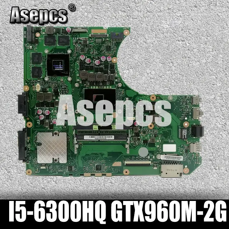 Asepcs N552VW материнская плата для ноутбука For Asus N552V N552 тест оригинальная I5 6300HQ GTX960M