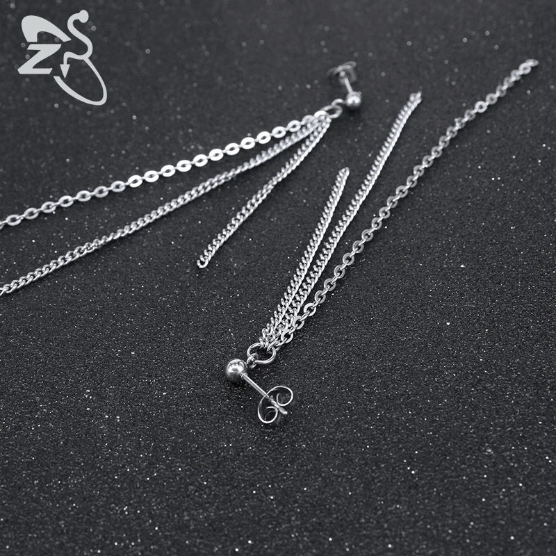 ZS Long Chain Tassel Stud Earrings Hip Hop Korean Earring for Men Women Vintage Punk Jewelry Accessories Gifts for Boys 1 Pair
ZS Long Chain Tassel Stud Earrings Hip Hop Korean Earring for Men Women Vintage Punk Jewelry Accessories Gifts for Boys 1 Pair