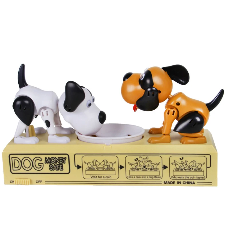Креативные Развивающие игрушки для детей Копилка-собачка двойная собачка