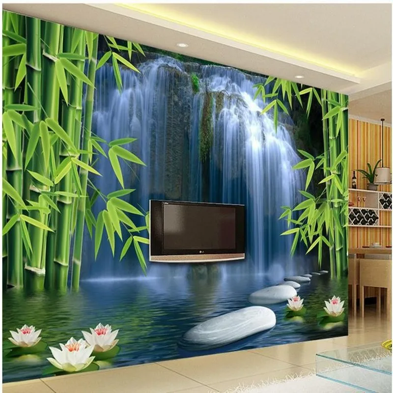 beibehang papel de parede 3d New style 3D murals TV background silk cloth bamboo water wallpaper 3d moderno wall paper
beibehang papel de parede 3d New style 3D murals TV background silk cloth bamboo water wallpaper 3d moderno wall paper