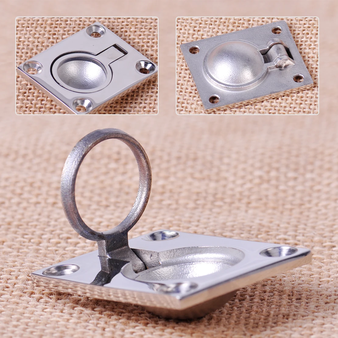 DWCX 1Pc Stainless Steel Silver Ring Handle Flush Hatch Locker Cabinet Pull Lift Fit for Boat Marine 4.7 x 3.8 cm
DWCX 1Pc Stainless Steel Silver Ring Handle Flush Hatch Locker Cabinet Pull Lift Fit for Boat Marine 4.7 x 3.8 cm