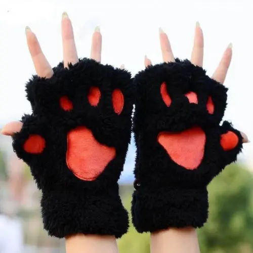 Women Lady Cute Cat Claw Paw Plush Mittens Short Gloves Half Finger Christmas Winter Warm Gloves
Women Lady Cute Cat Claw Paw Plush Mittens Short Gloves Half Finger Christmas Winter Warm Gloves