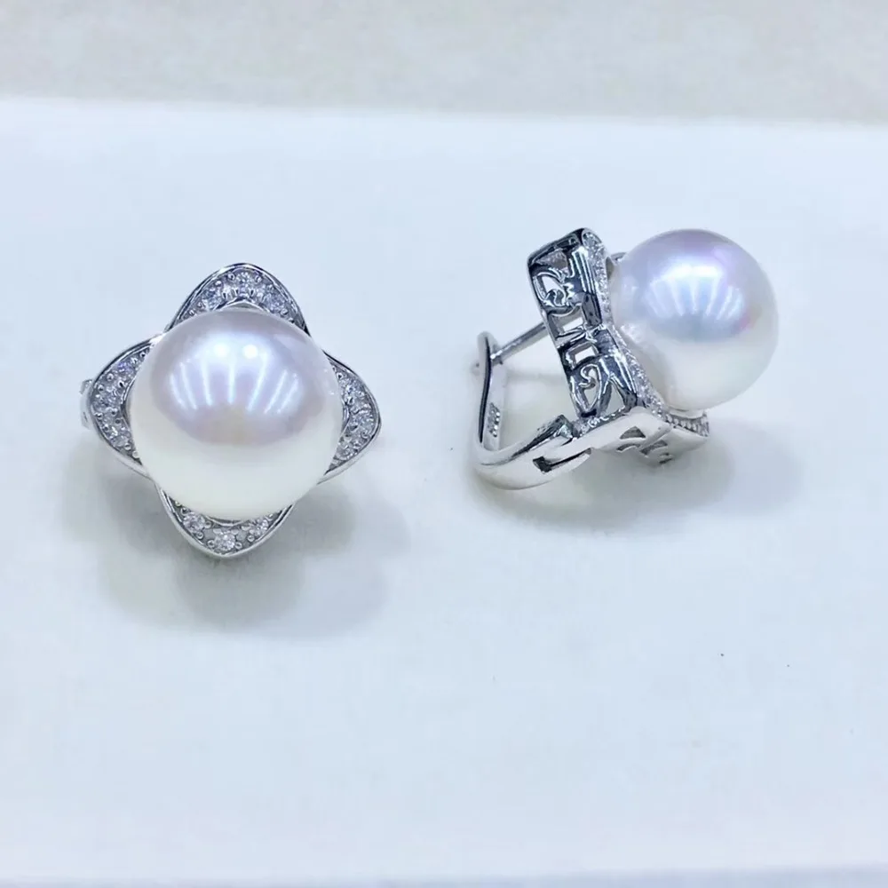 925 Sterling Silver Pearl Earrings Clip Fashion Stud Earrings Findings Jewelry Parts Fittings Women's Accessories
925 Sterling Silver Pearl Earrings Clip Fashion Stud Earrings Findings Jewelry Parts Fittings Women's Accessories