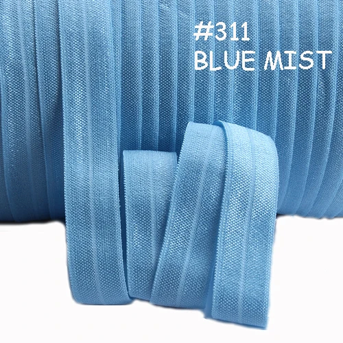 #311 blue mist soft and stretchy fold over elastic, 5/8" elastic ribbon fold over elastic
#311 blue mist soft and stretchy fold over elastic, 5/8" elastic ribbon fold over elastic