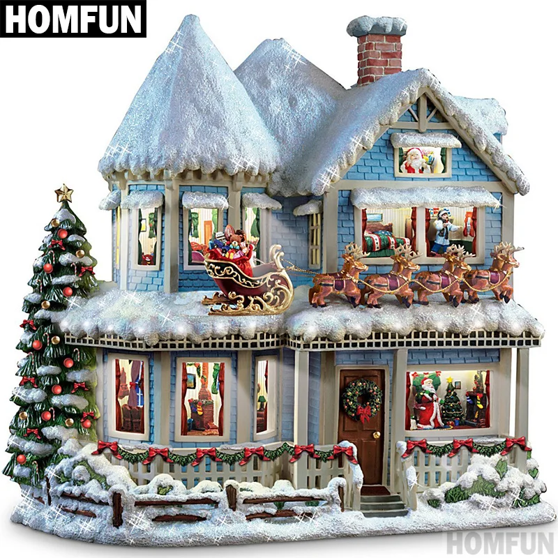 Алмазная живопись HOMFUN A00741, картина «рождественский дом» с полными квадратными/круглыми стразами, вышивка крестиком, 5D декор, подарок
Алмазная живопись HOMFUN A00741, картина «рождественский дом» с полными квадратными/круглыми стразами, вышивка крестиком, 5D декор, подарок