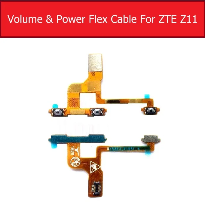 

Genuine Power&Volume Flex Cable For ZTE Nubia Z11 NX531J Power & Volume Side keypad switch Button Flex Ribbon replacement Repair