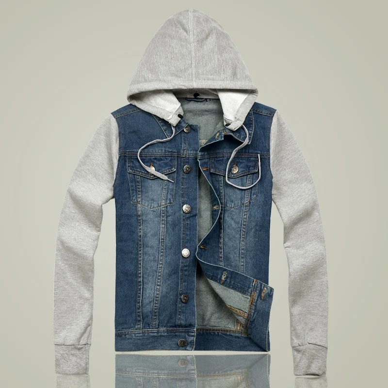 Outdoors Casual Plus Size M-5XL Denim hooded Jackets Vintage Mens Cowboy Hoodies Jaqueta Masculina jean coat outerwear 032203
Outdoors Casual Plus Size M-5XL Denim hooded Jackets Vintage Mens Cowboy Hoodies Jaqueta Masculina jean coat outerwear 032203