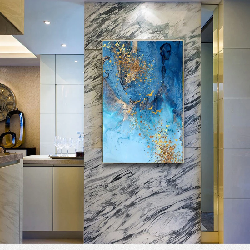 Decorative Painting Modern Light Luxury Simple Abstract Blue Sea and Golden Sand Nordic Wall Art Canvas Painting for Living Room
Decorative Painting Modern Light Luxury Simple Abstract Blue Sea and Golden Sand Nordic Wall Art Canvas Painting for Living Room