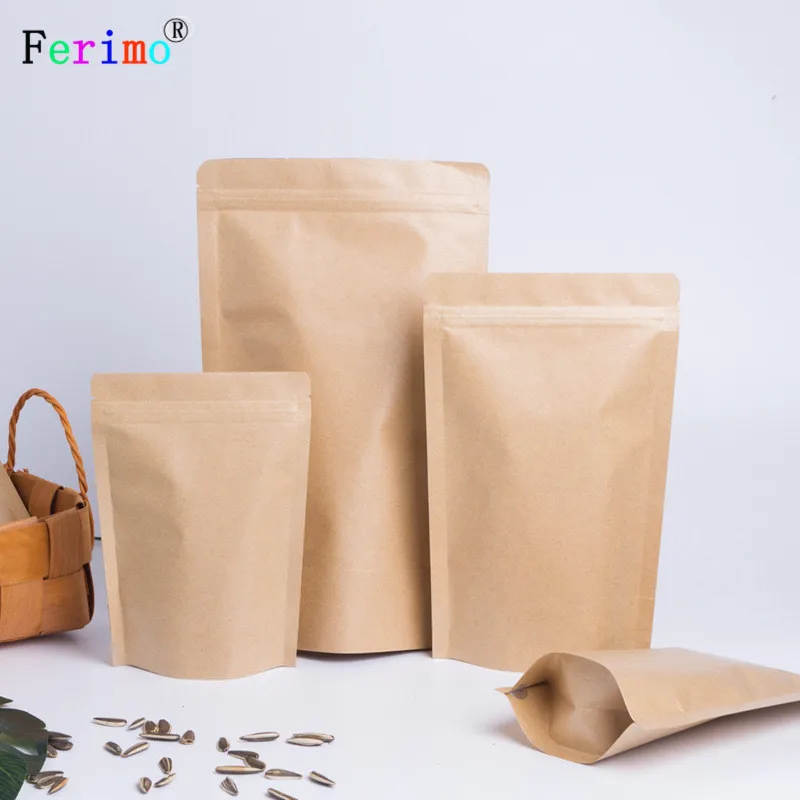 free shipping 100pcs Thickened Kraft paper self-sealing bag 18*30cm seal bag aluminized tea bag dry fruit food packaging bags
free shipping 100pcs Thickened Kraft paper self-sealing bag 18*30cm seal bag aluminized tea bag dry fruit food packaging bags